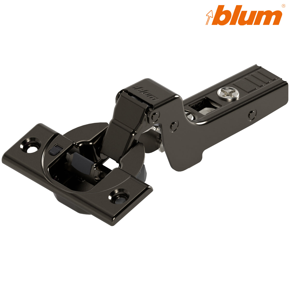 BLUM CLIP BLUMOTION HINGE 107deg SCREW-ON INSET ONYX by JULIUS BLUM UK LTD