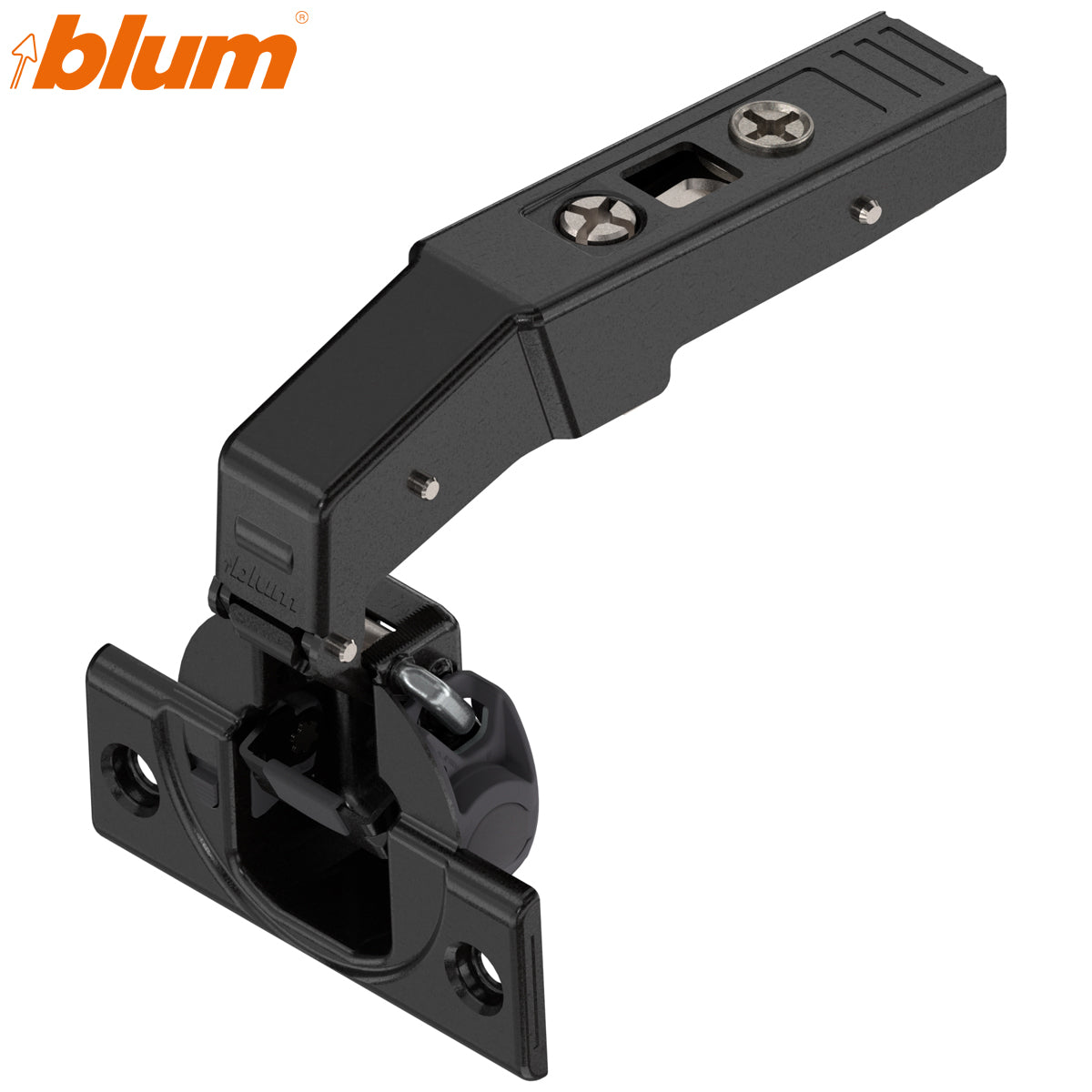 BLUM CLIP BLUMOTION BLIND HINGE CORNER 95deg INSET SCREW-ON ONYX by JULIUS BLUM UK LTD