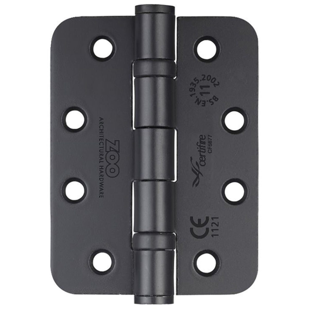 ZHS ST DOOR HINGE RAD 102x76x3 BLK – HIZ1265L