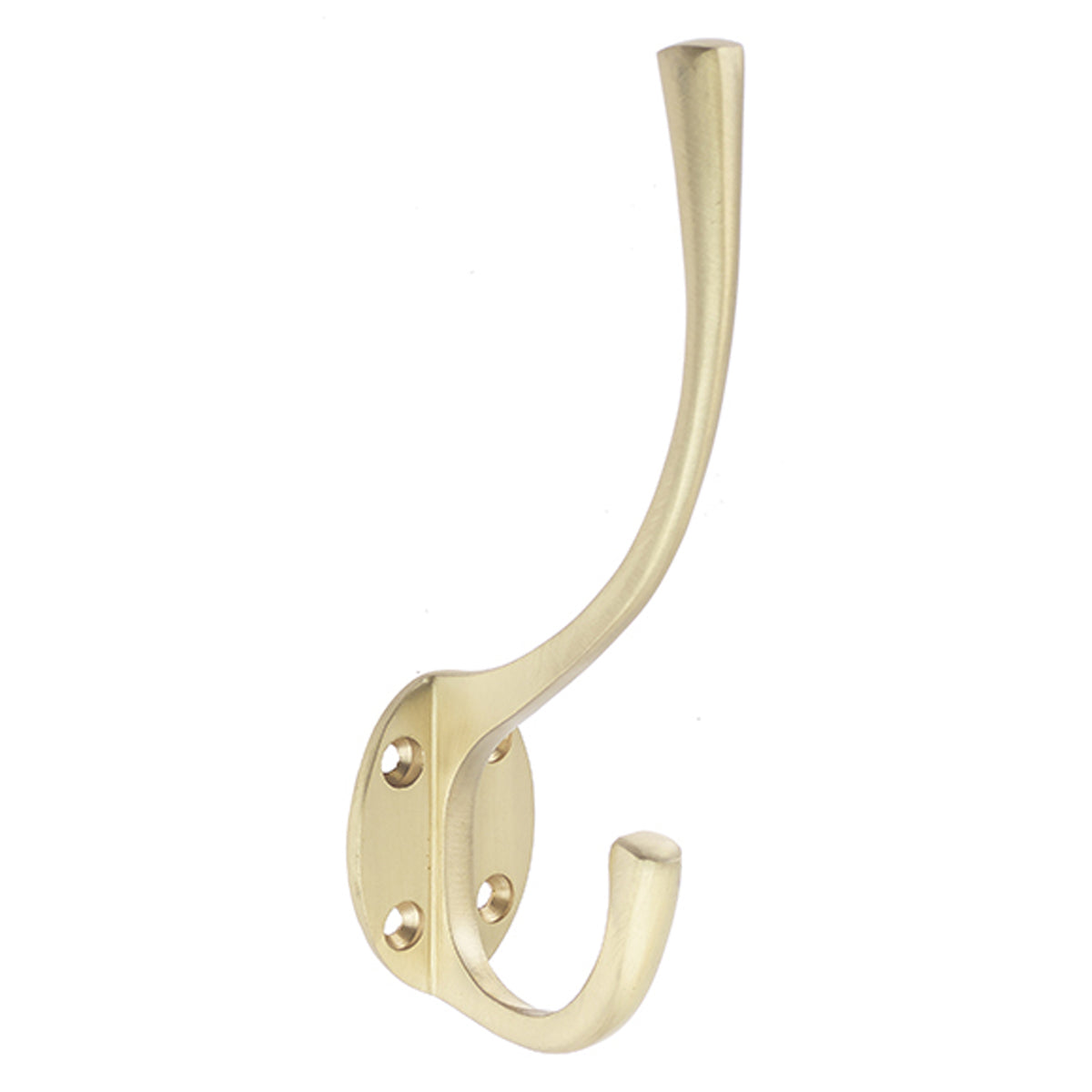 JEDO HAT+COAT HOOK SOLID 144x32x55 BRS/SBR
