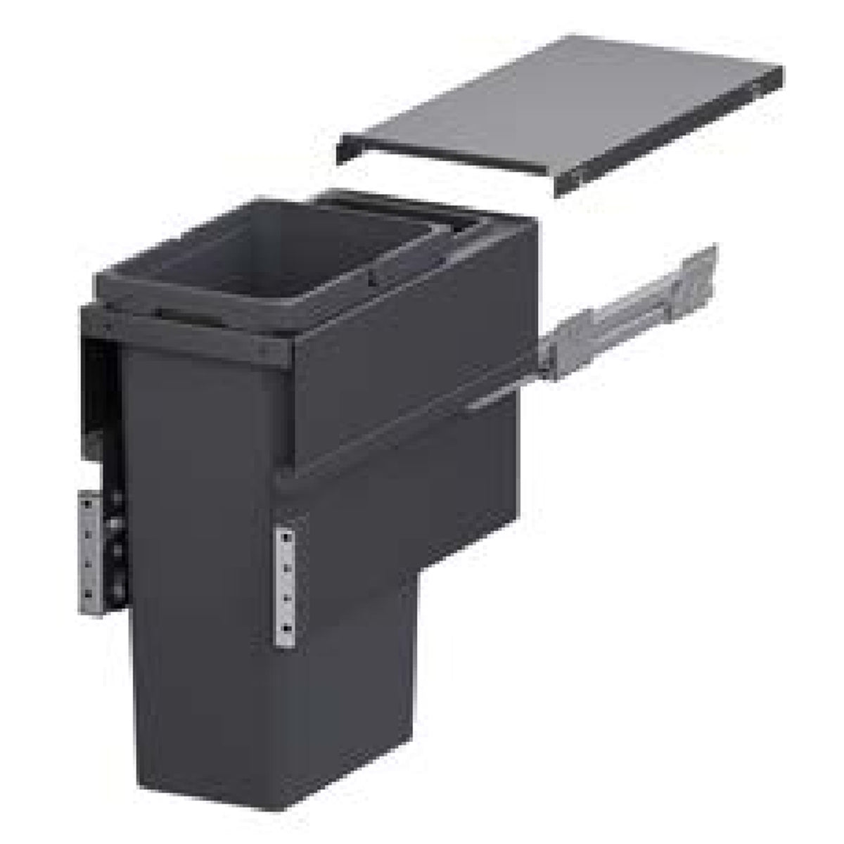 VS ENVI SPACE XX PRO WASTE BIN 1x32L 1x1.2L 515x300 LVGY