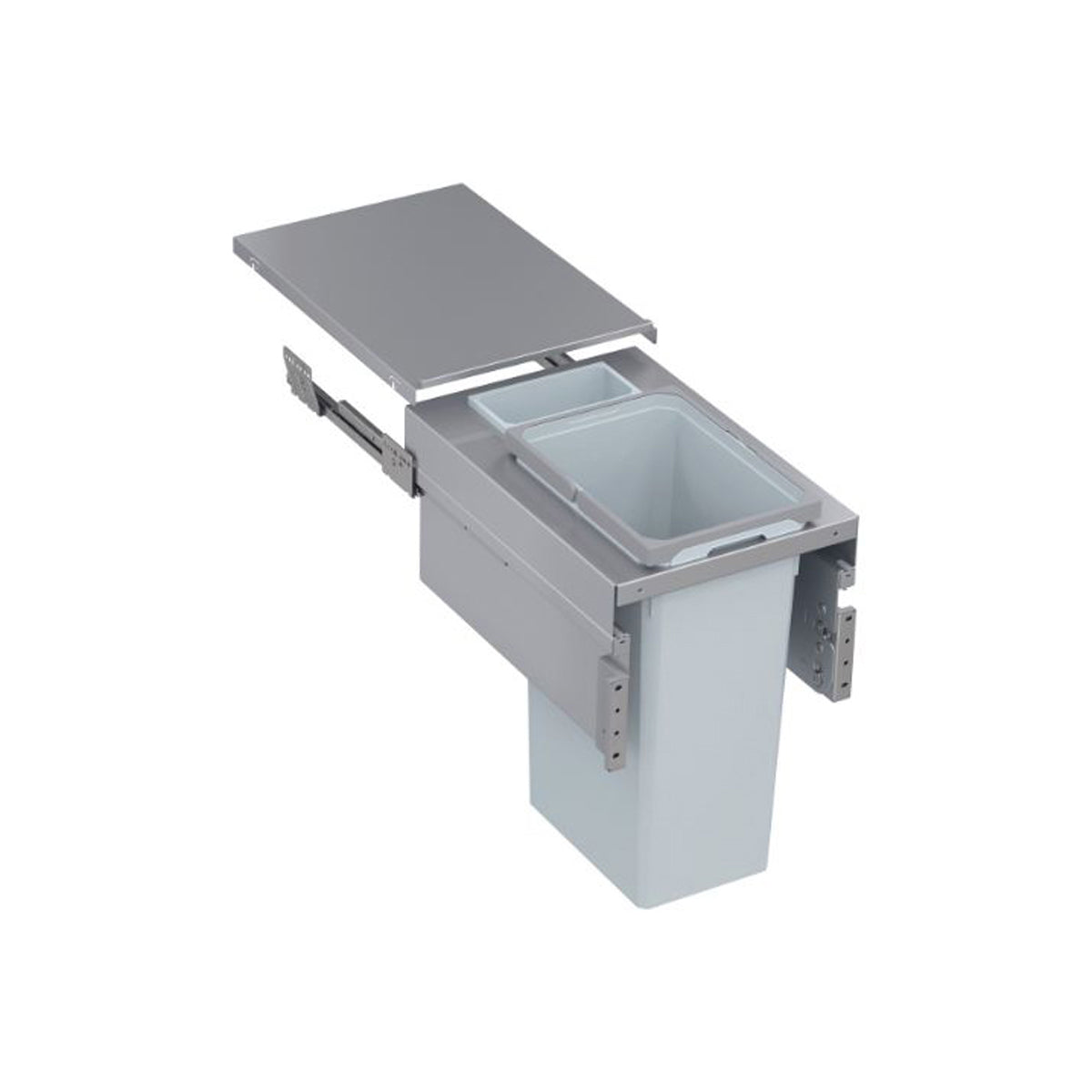 VS ENVI SPACE XX PRO WASTE BIN 1x32L 1x1.2L 515x300 LGY
