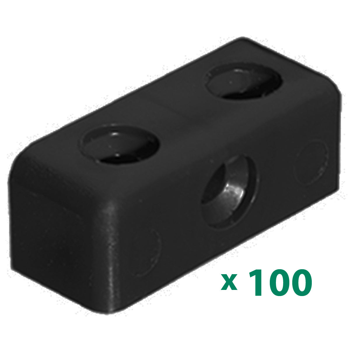 MODESTY BLOCK 3HOLE (18) BLACK x0100