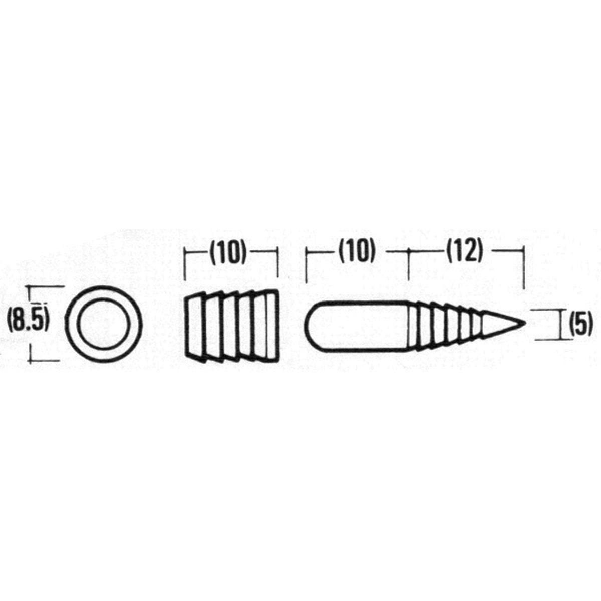 LOCATING PIN+SOCKET D10x22 BX100
