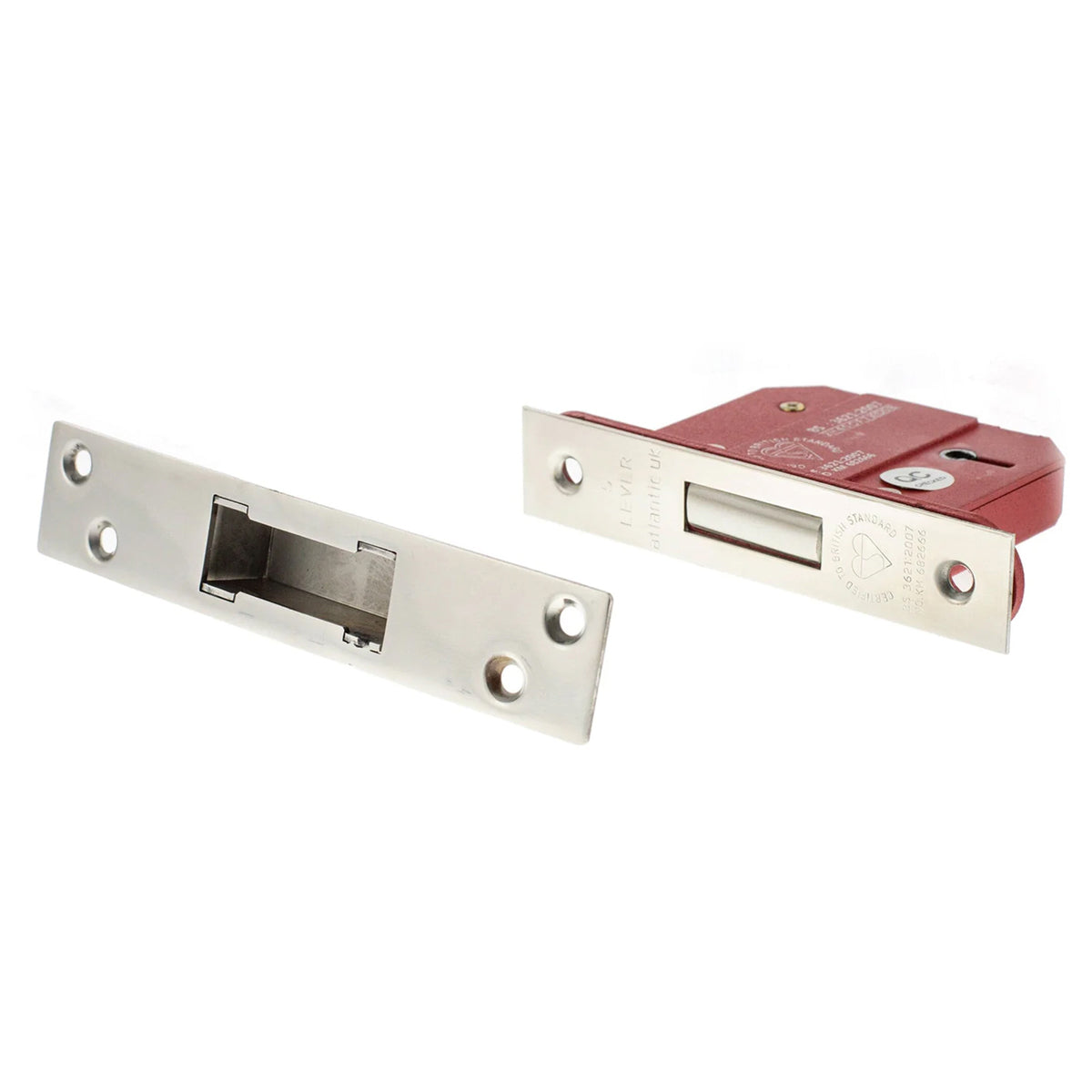 5 LEVER BS3621 DEAD LOCK 120x76 SNP by Spira Brass