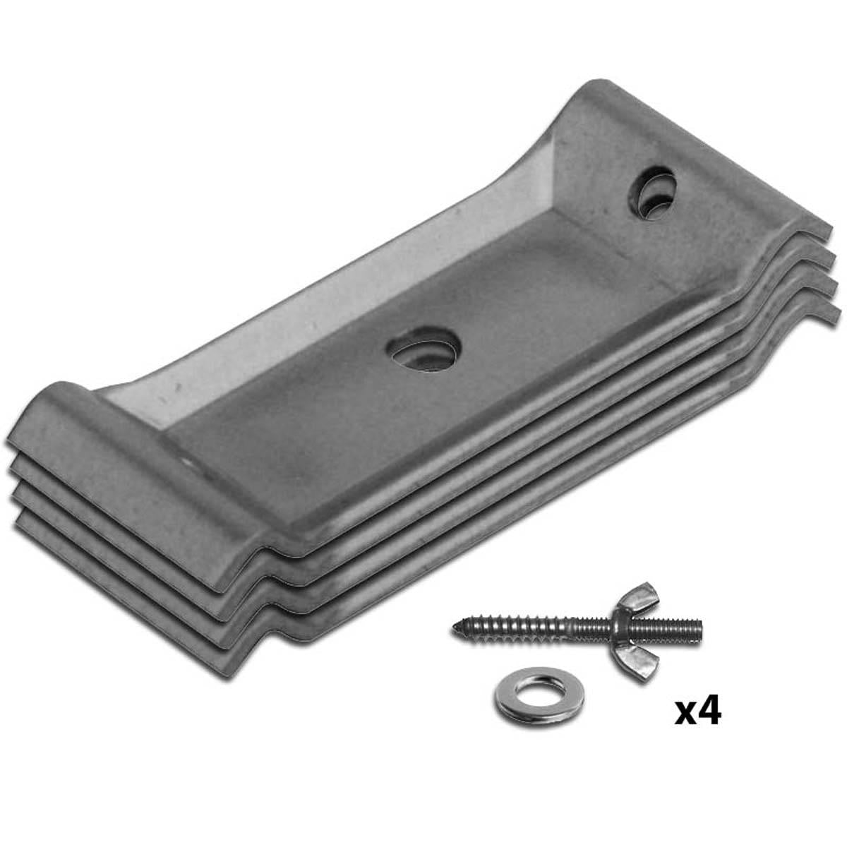 CROSS CORNER PLATE SMALL ST/SC SET