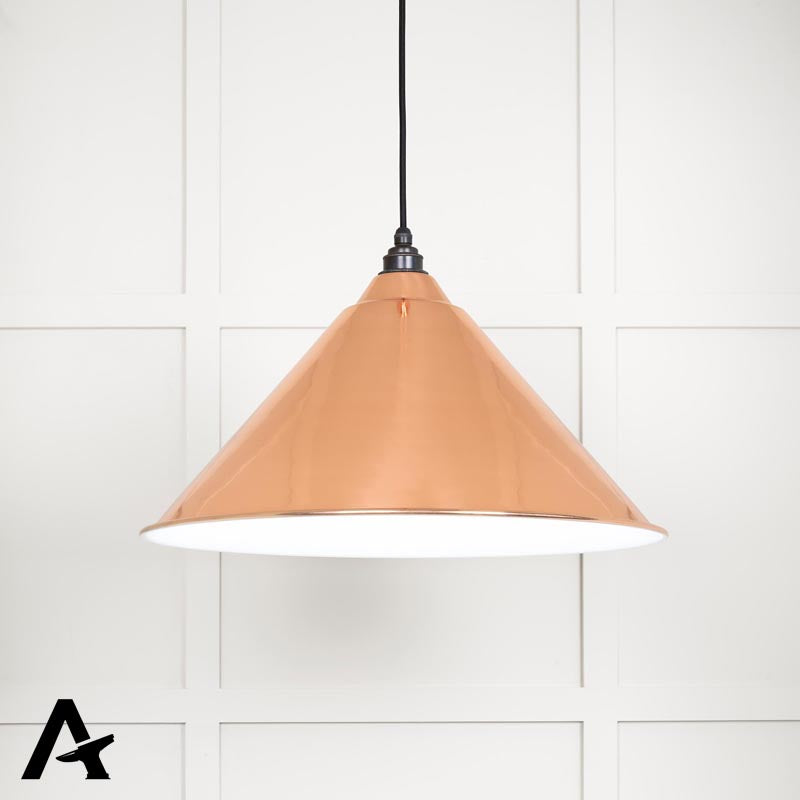 HOCKLEY PENDANT GLOSS 510x290 WHI/COP - 49510 by MARCHES (ANVIL) ARCHITECTURAL HARDWARE