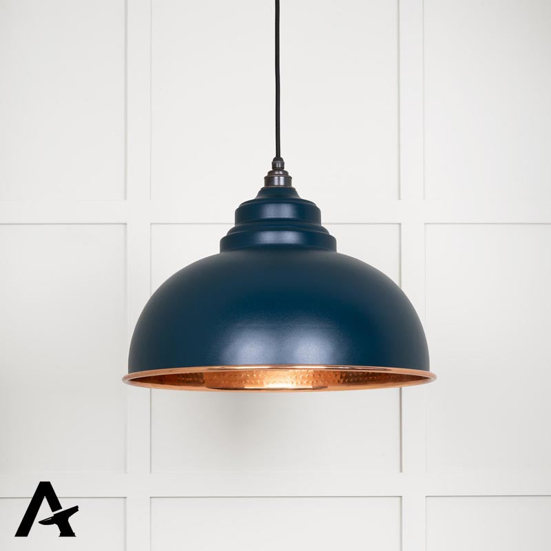 HARBORNE PENDANT HAMMERED 400x270 COP/DUSK - 49501DU by MARCHES (ANVIL) ARCHITECTURAL HARDWARE