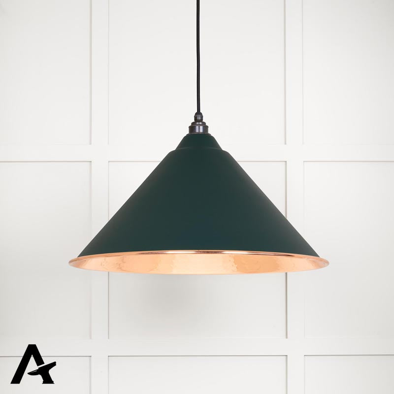 HOCKLEY PENDANT HAMMERED 510x290 COP/DINGLE - 49503DI by MARCHES (ANVIL) ARCHITECTURAL HARDWARE