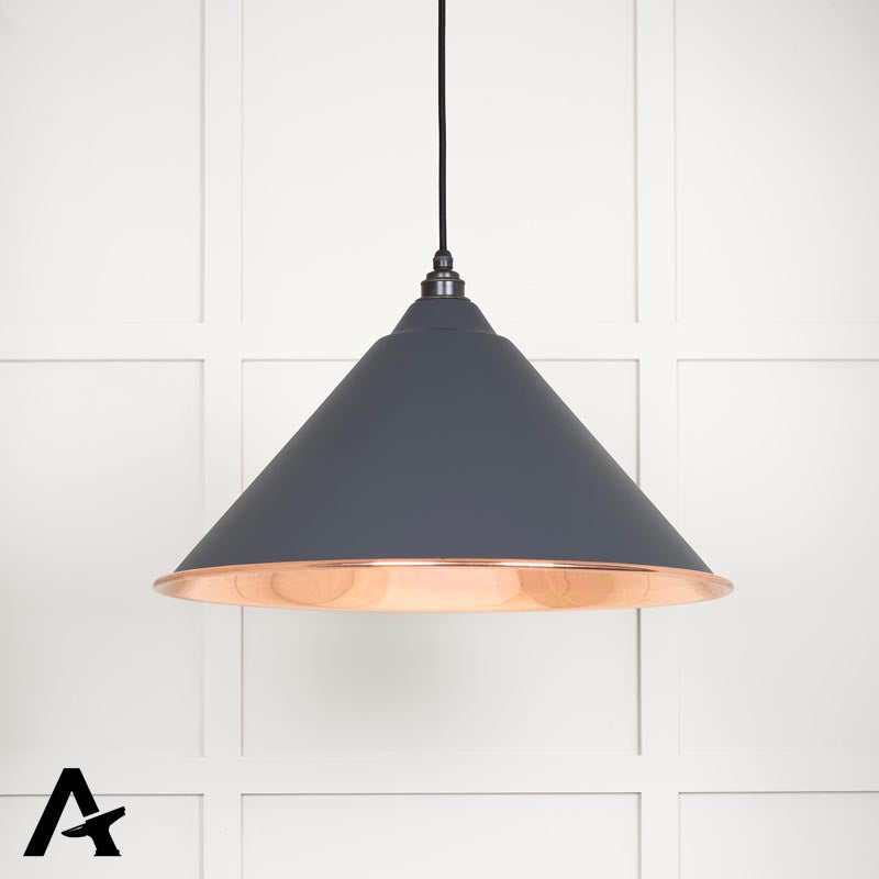 HOCKLEY PENDANT SMOOTH 510x290 COP/SLATE - 49503SSL by MARCHES (ANVIL) ARCHITECTURAL HARDWARE