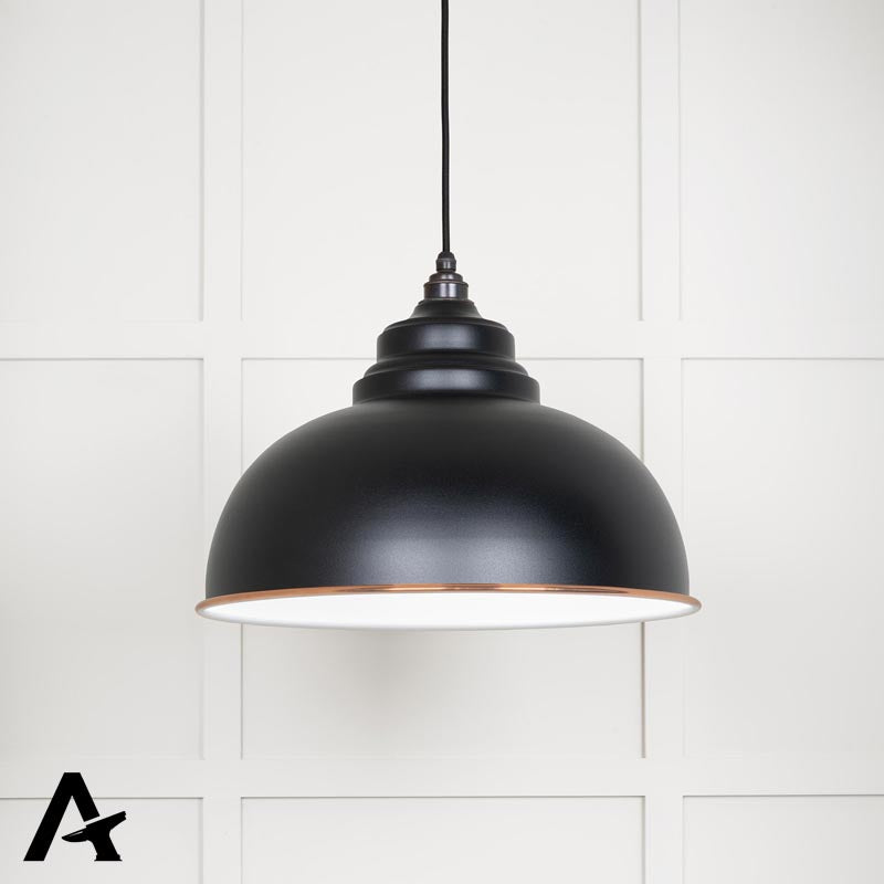 HARBORNE PENDANT GLOSS 400x270 WHI/ELAN BLK by MARCHES (ANVIL) ARCHITECTURAL HARDWARE