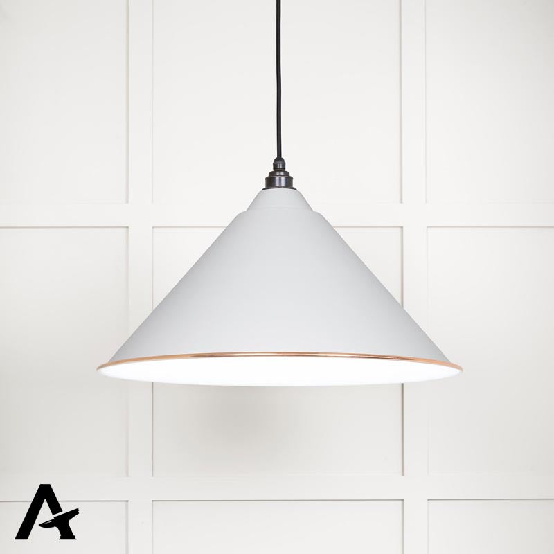HOCKLEY PENDANT GLOSS 510x290 WHI/FLOCK by MARCHES (ANVIL) ARCHITECTURAL HARDWARE