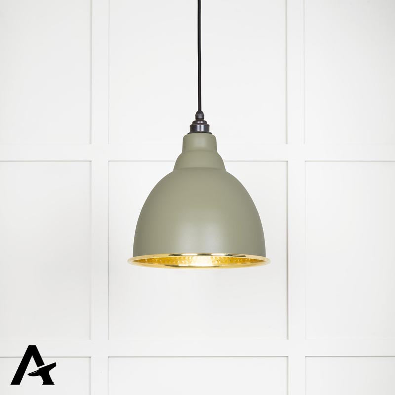 BRINDLEY PENDANT HAMMERED 260x270 PBR/TUMP by MARCHES (ANVIL) ARCHITECTURAL HARDWARE