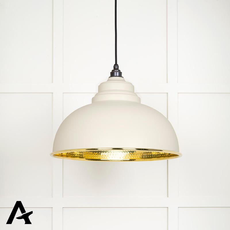 HARBORNE PENDANT HAMMERED 400x270 BRS/TEASEL - 49521TE by MARCHES (ANVIL) ARCHITECTURAL HARDWARE