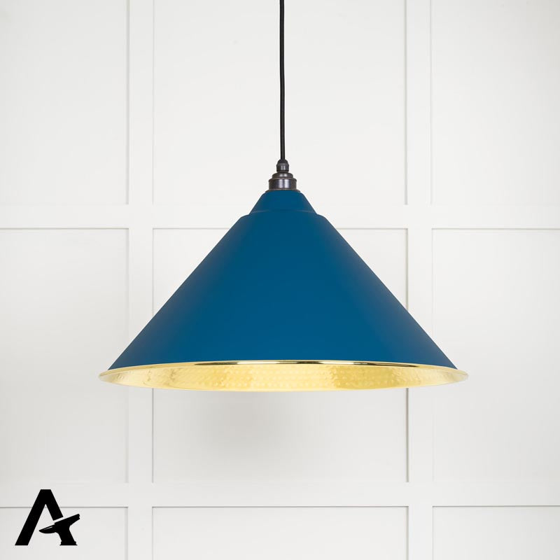 HOCKLEY PENDANT HAMMERED 510x290 BRS/UPSTREAM by MARCHES (ANVIL) ARCHITECTURAL HARDWARE