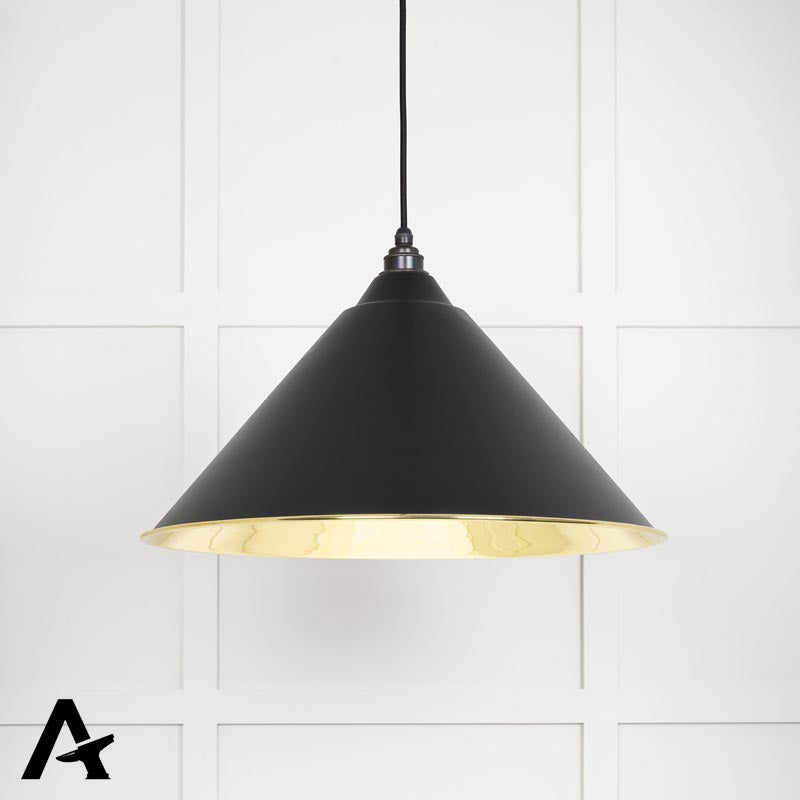 HOCKLEY PENDANT SMOOTH 510x290 BRS/ELAN BLK - 49524EB by MARCHES (ANVIL) ARCHITECTURAL HARDWARE