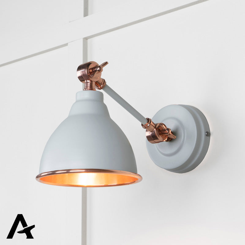 BRINDLEY WALL LIGHT SMOOTH 139x124 COP/BIRCH - 49714SBI by MARCHES (ANVIL) ARCHITECTURAL HARDWARE