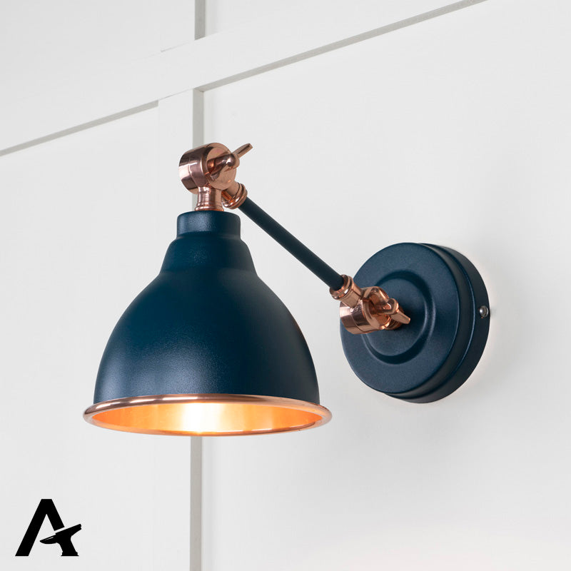 BRINDLEY WALL LIGHT SMOOTH 139x124 COP/DUSK - 49714SDU by MARCHES (ANVIL) ARCHITECTURAL HARDWARE
