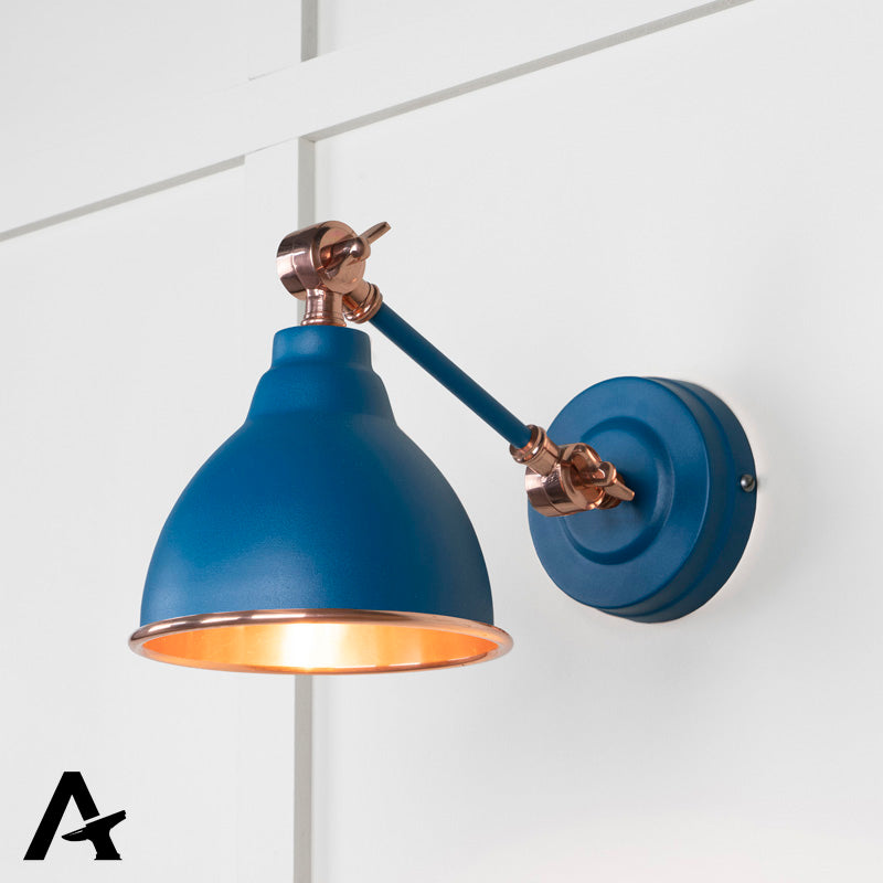 BRINDLEY WALL LIGHT SMOOTH 139x124 COP/UPSTREAM - 49714SU by MARCHES (ANVIL) ARCHITECTURAL HARDWARE