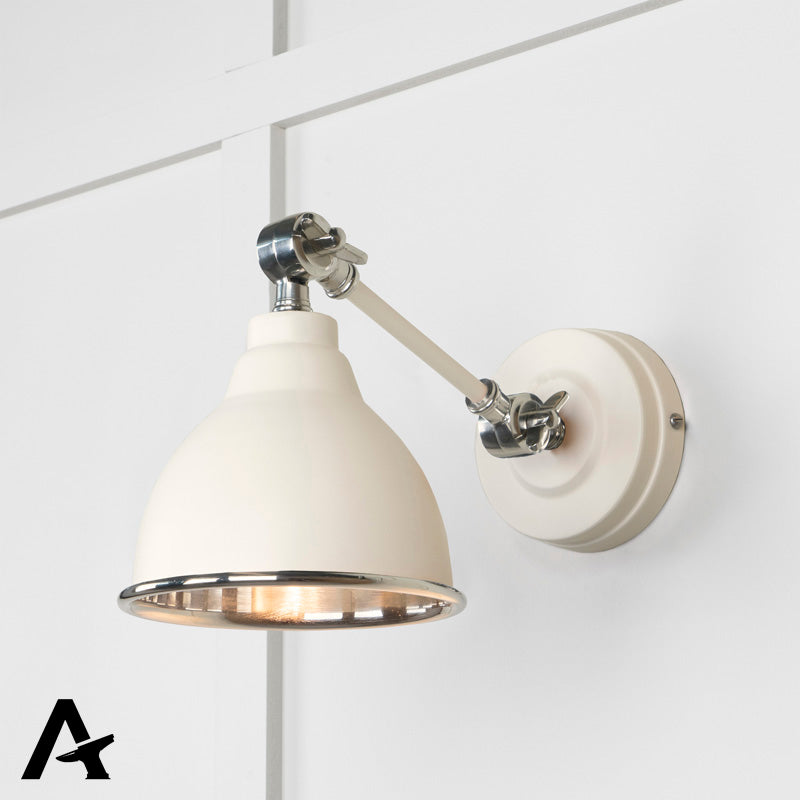 BRINDLEY WALL LIGHT SMOOTH 139x124 PNP/TEASEL - 49715STE by MARCHES (ANVIL) ARCHITECTURAL HARDWARE