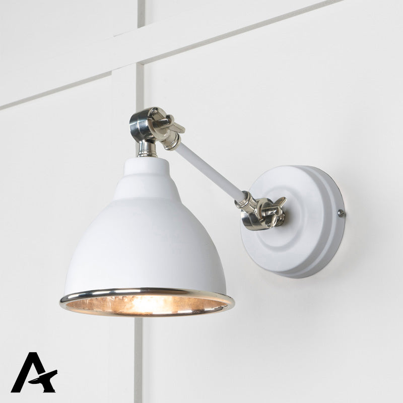 BRINDLEY WALL LIGHT HAMMERED 139x124 PNP/FLOCK by MARCHES (ANVIL) ARCHITECTURAL HARDWARE