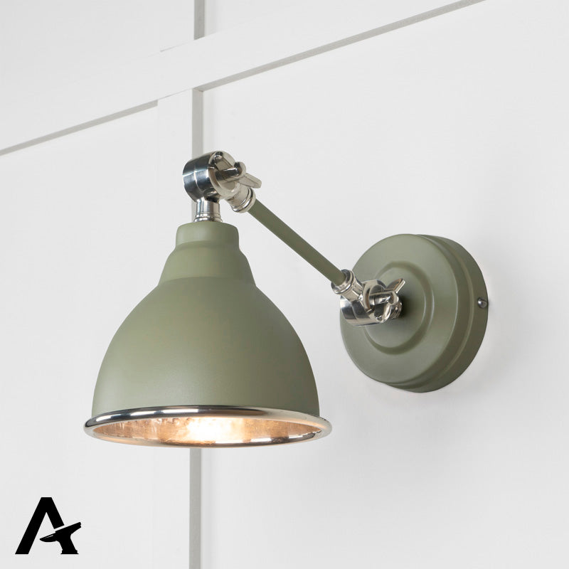 BRINDLEY WALL LIGHT HAMMERED 139x124 PNP/TUMP by MARCHES (ANVIL) ARCHITECTURAL HARDWARE