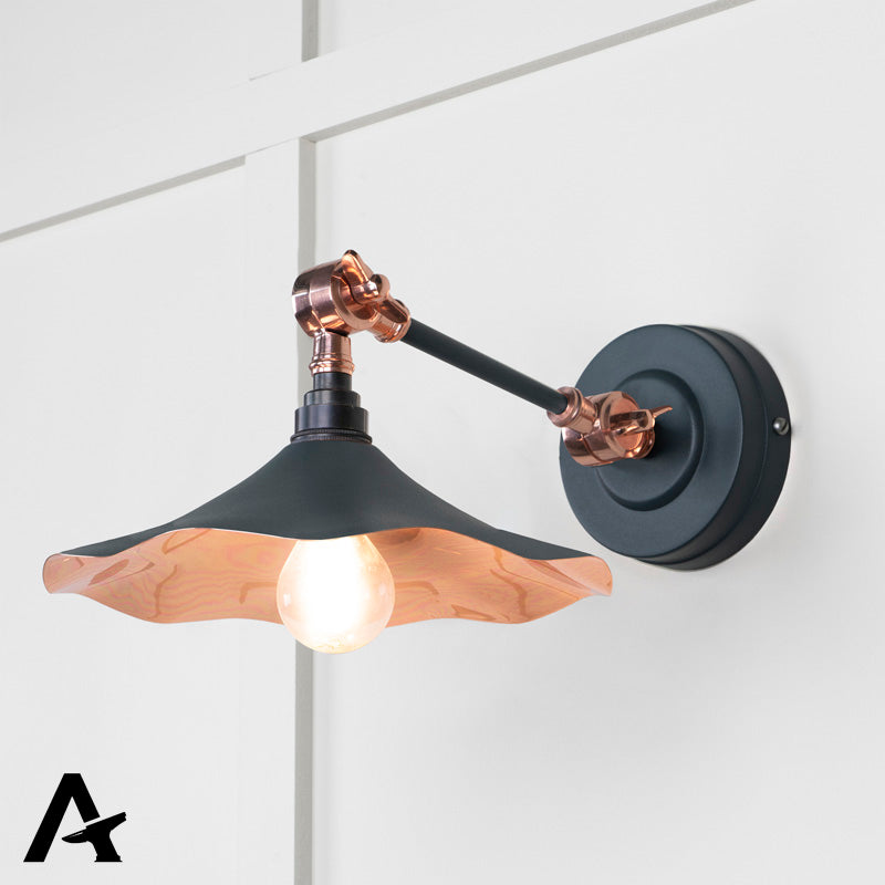 FLORA WALL LIGHT SMOOTH 217x063 COP/SOOT by MARCHES (ANVIL) ARCHITECTURAL HARDWARE