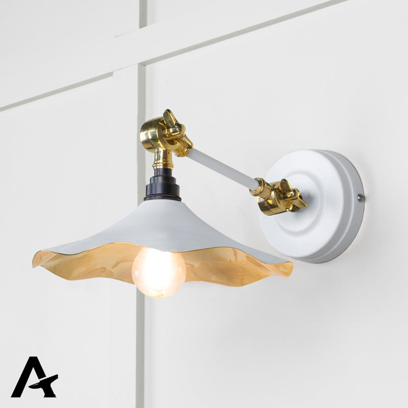 FLORA WALL LIGHT SMOOTH 217x063 BRS/FLOCK - 49725SF by MARCHES (ANVIL) ARCHITECTURAL HARDWARE
