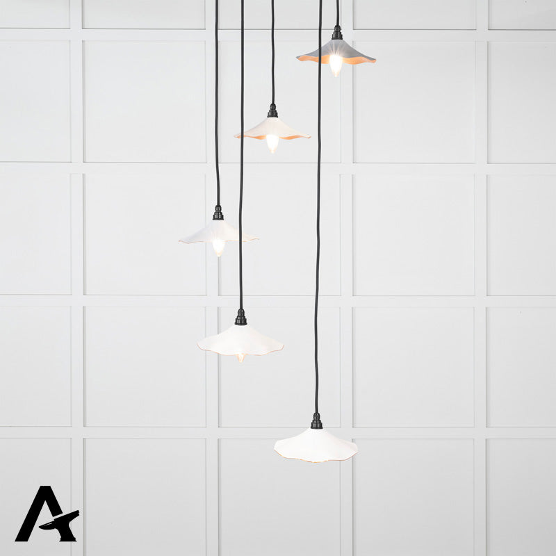 FLORA CLUSTER PENDANT HAMMERED 217x063 COP/FLOCK by MARCHES (ANVIL) ARCHITECTURAL HARDWARE