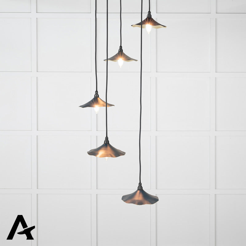 FLORA CLUSTER PENDANT SMOOTH 217x063BRS/DUSK by MARCHES (ANVIL) ARCHITECTURAL HARDWARE