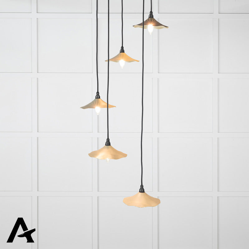 FLORA CLUSTER PENDANT SMOOTH 217x063 BRS/TUMP - 49728STU by MARCHES (ANVIL) ARCHITECTURAL HARDWARE