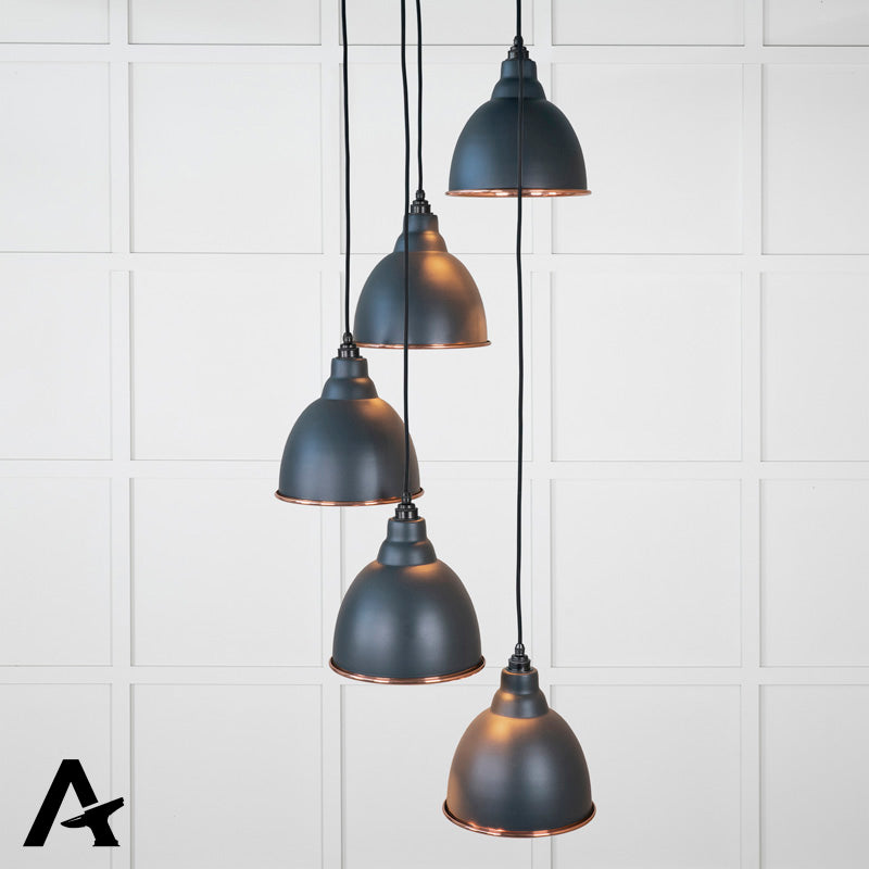 BRINDLEY CLUSTER PENDANT SMOOTH 260x270 COP/SOOT - 49736SSO by MARCHES (ANVIL) ARCHITECTURAL HARDWARE