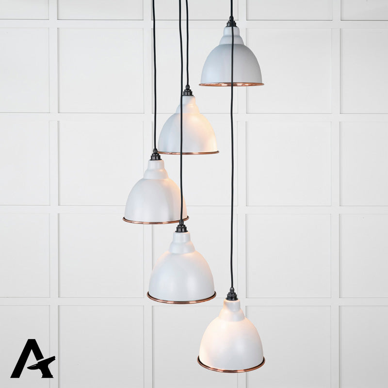BRINDLEY CLUSTER PENDANT HAMMERED 260x270 COP/BIRCH by MARCHES (ANVIL) ARCHITECTURAL HARDWARE
