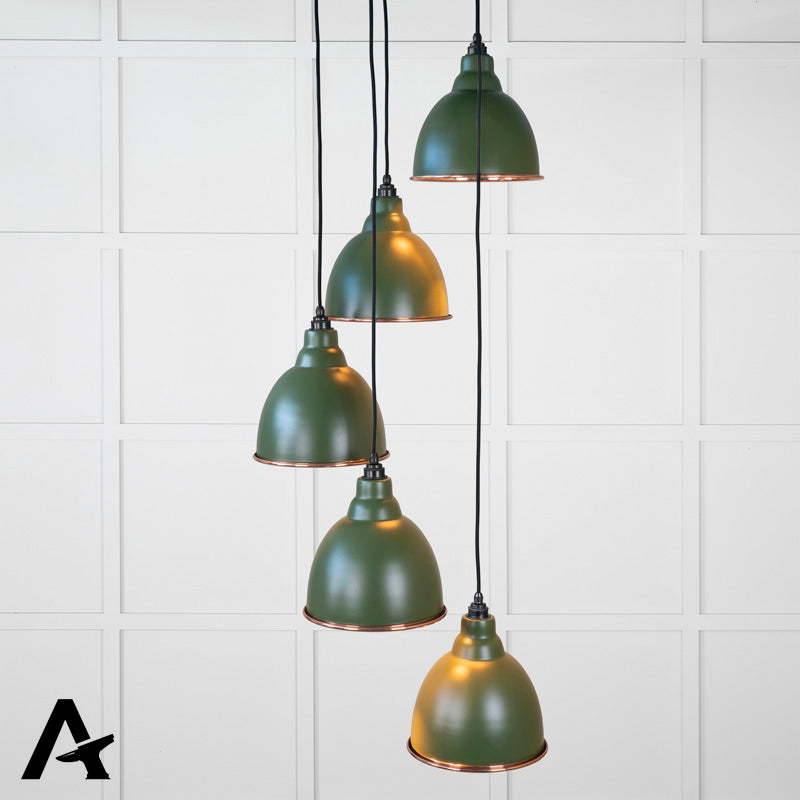BRINDLEY CLUSTER PENDANT HAMMERED 260x270 COP/HEATH - 49739SH by MARCHES (ANVIL) ARCHITECTURAL HARDWARE