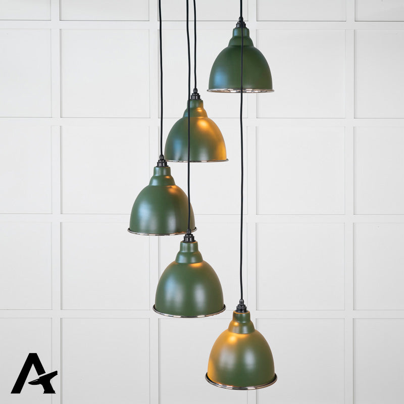 BRINDLEY CLUSTER PENDANT HAMMERED 260x270 PNP/HEATH - 49740SH by MARCHES (ANVIL) ARCHITECTURAL HARDWARE