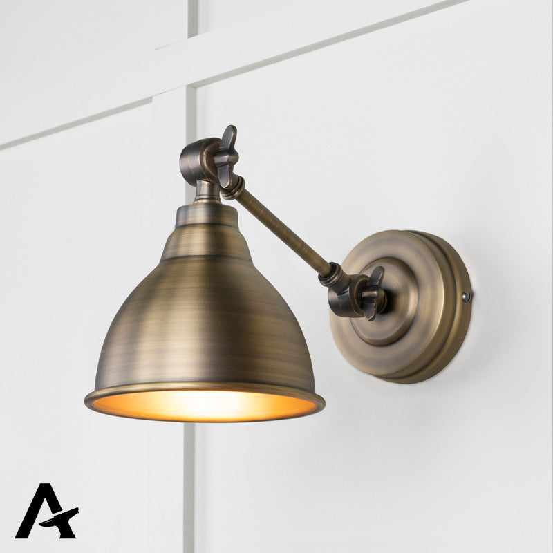 BRINDLEY WALL LIGHT 139x124 AGBR - 49733 by MARCHES (ANVIL) ARCHITECTURAL HARDWARE