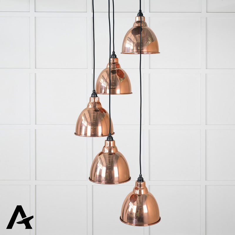 BRINDLEY CLUSTER PENDANT SMOOTH 260x270 COP/COP by MARCHES (ANVIL) ARCHITECTURAL HARDWARE