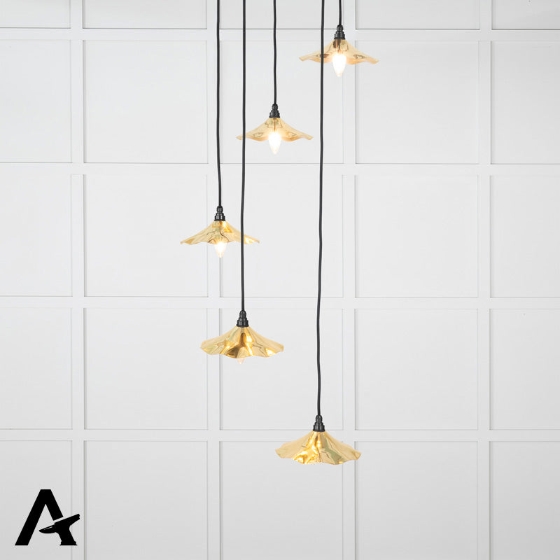 FLORA CLUSTER PENDANT SMOOTH 217x063 BRS/BRS - 49745 by MARCHES (ANVIL) ARCHITECTURAL HARDWARE
