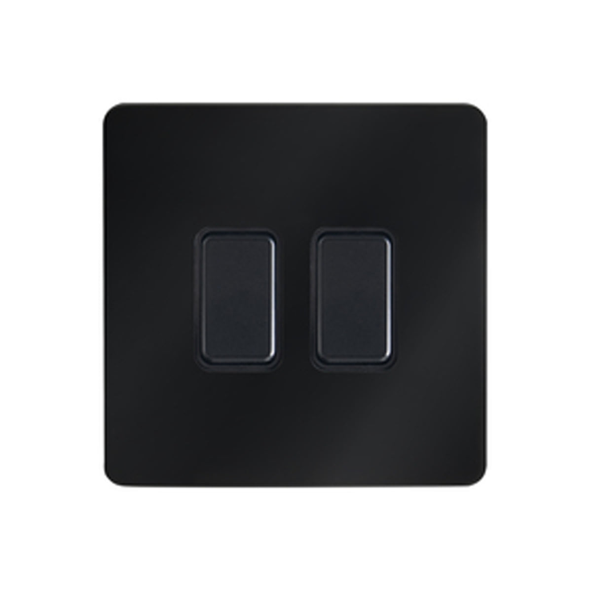 KINETIC DECORATIVE SWITCH DIMMABLE IP20 2G BLK/BLK