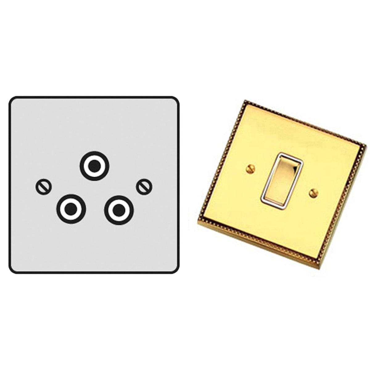 HGA SHAVE/SOCKET 2A 3PIN PBR by M MARCUS LTD