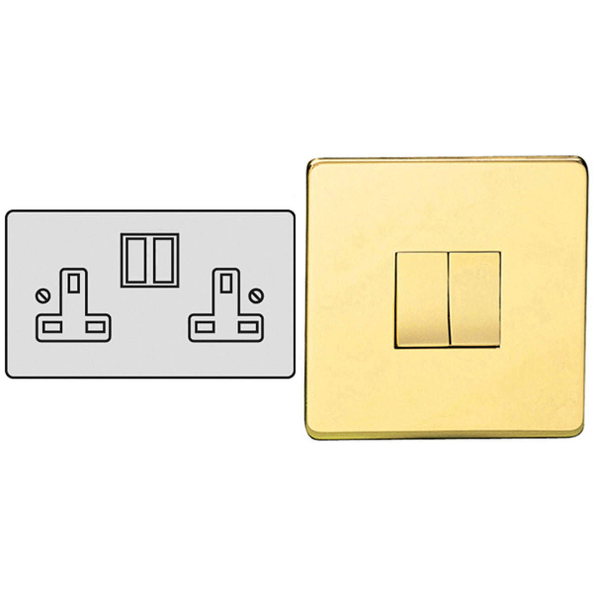 STR S/SOCKET 13A DBL PBR/BLK – LFM1014D