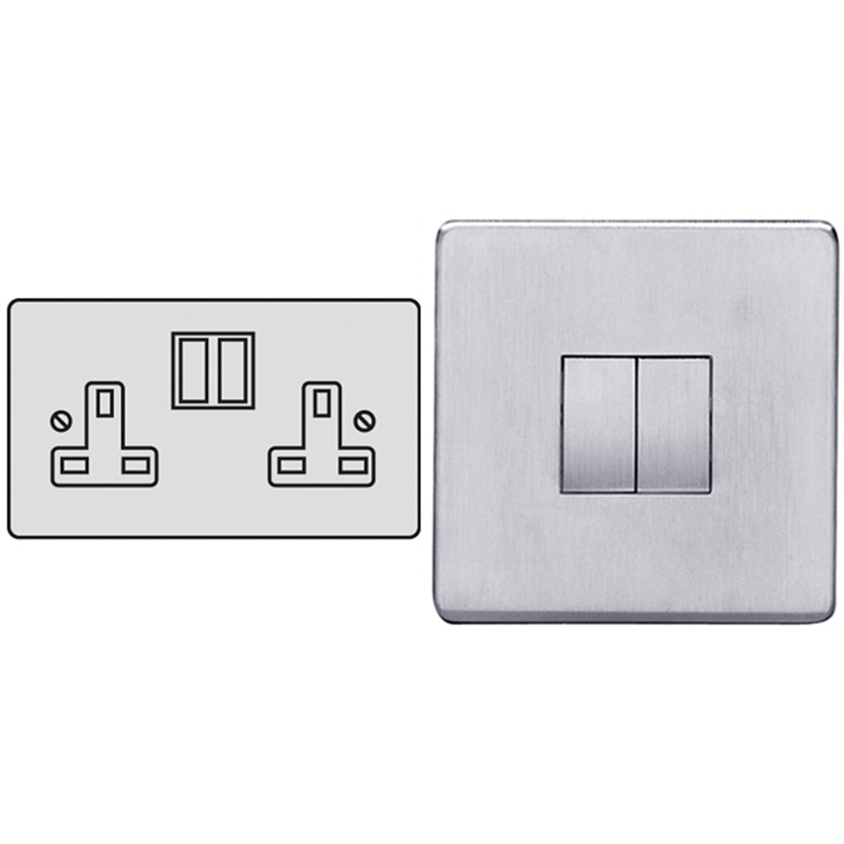 STR S/SOCKET 13A DBL SCP/BLK – LFM1044D