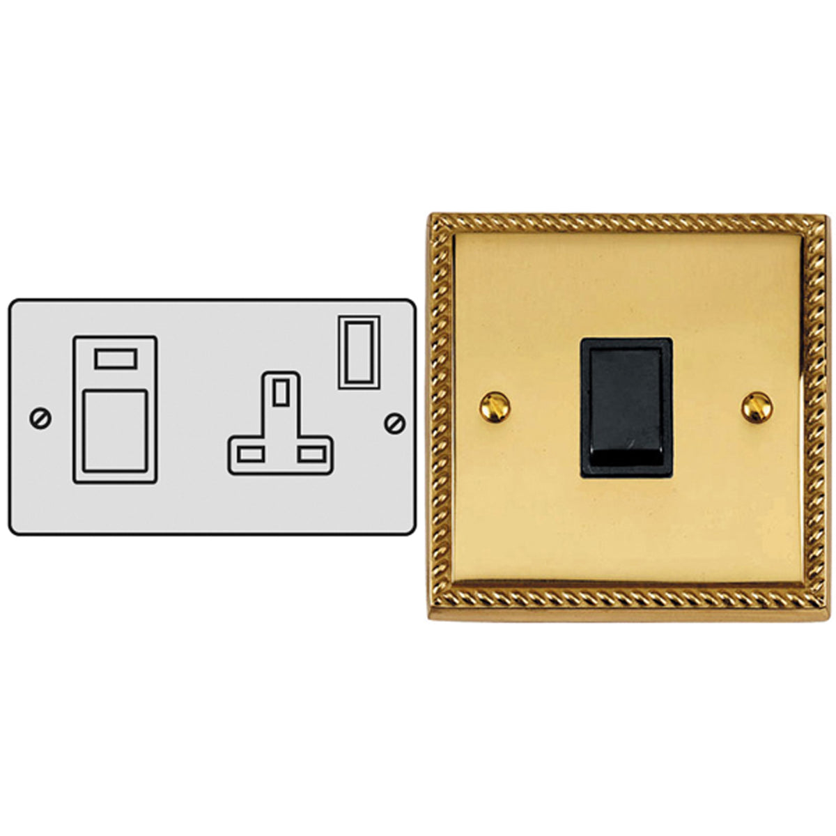 CON D/POLE SWITCH 45A COOK GEO/BLK – LFM108J