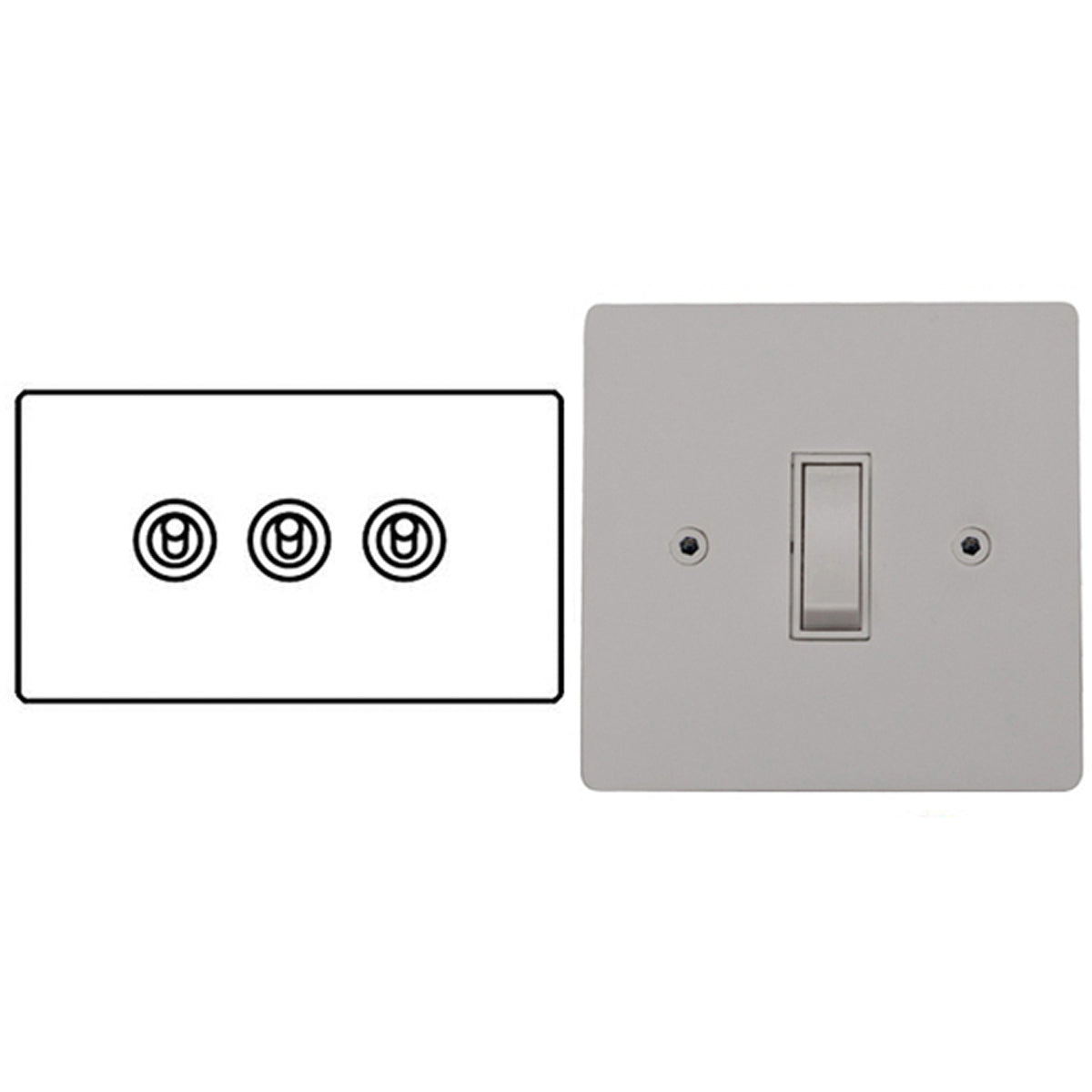 PRF DOLLY/SWITCH 20A 3G2W WHI