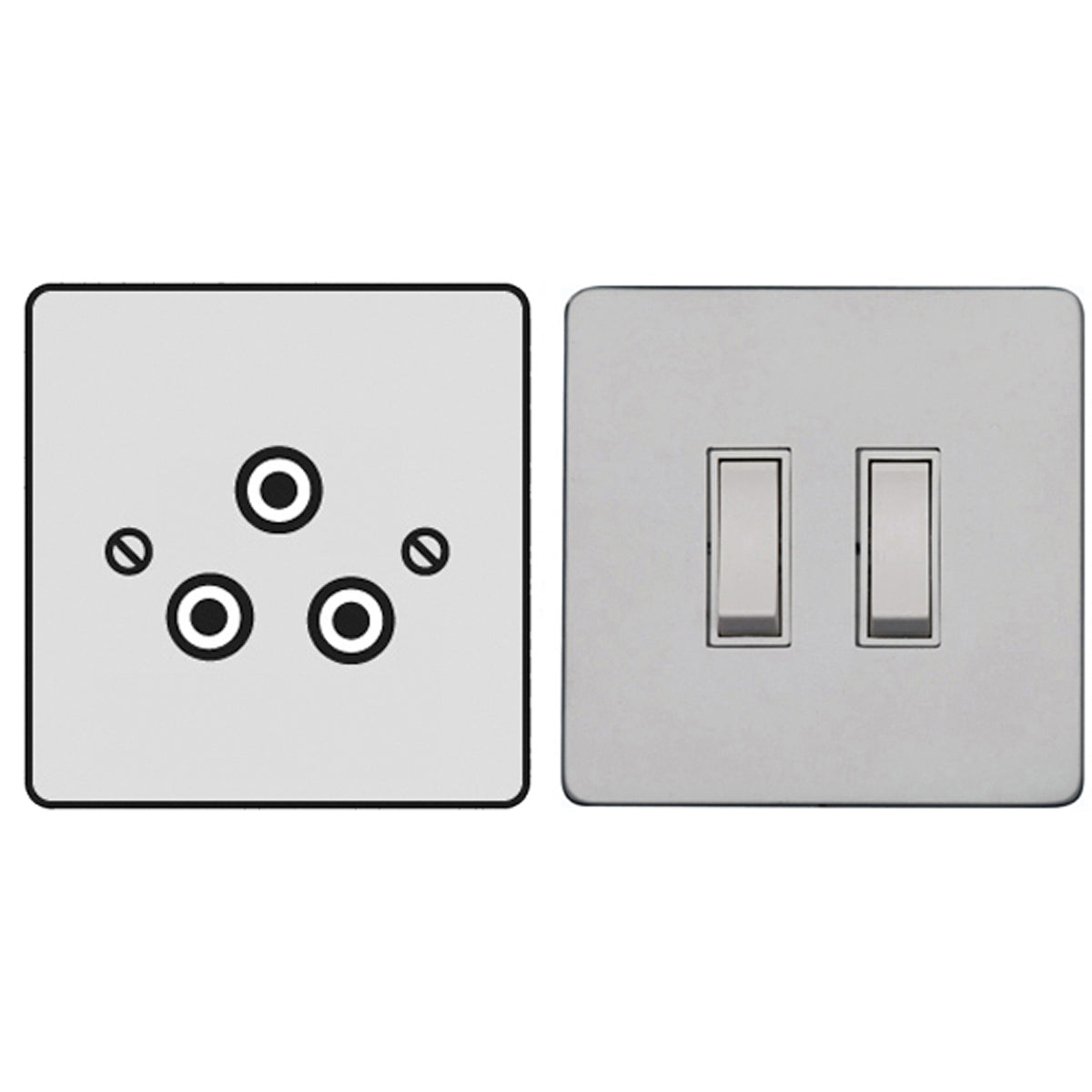 PRS R/PIN SOCKET 5A 3PIN WHI by M MARCUS LTD