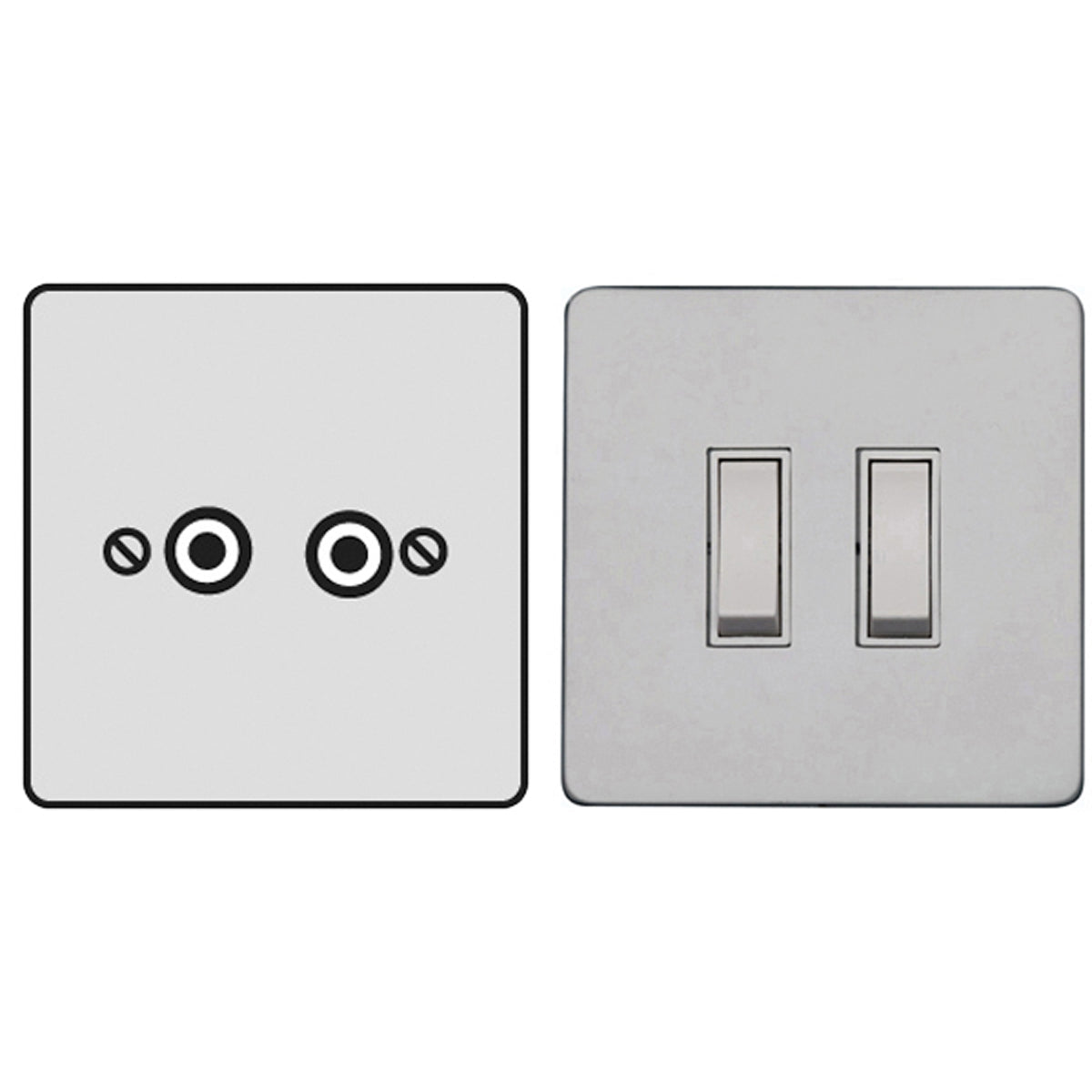 PRS TV/SAT/SPK TWIN TV NON-ISO WHI by M MARCUS LTD