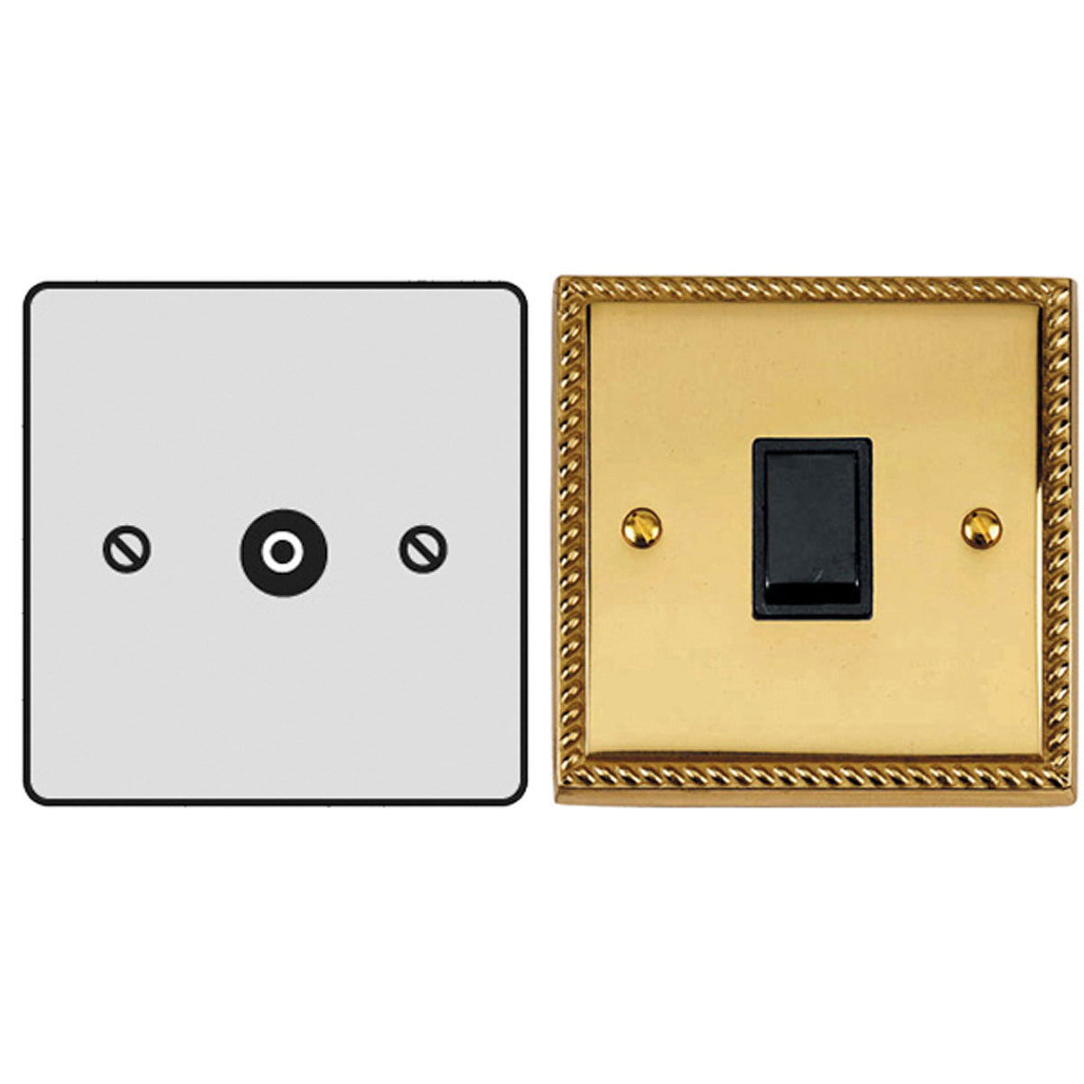 CON TV/COAX SKT SNG ISO GEO/BLK – LFM112D