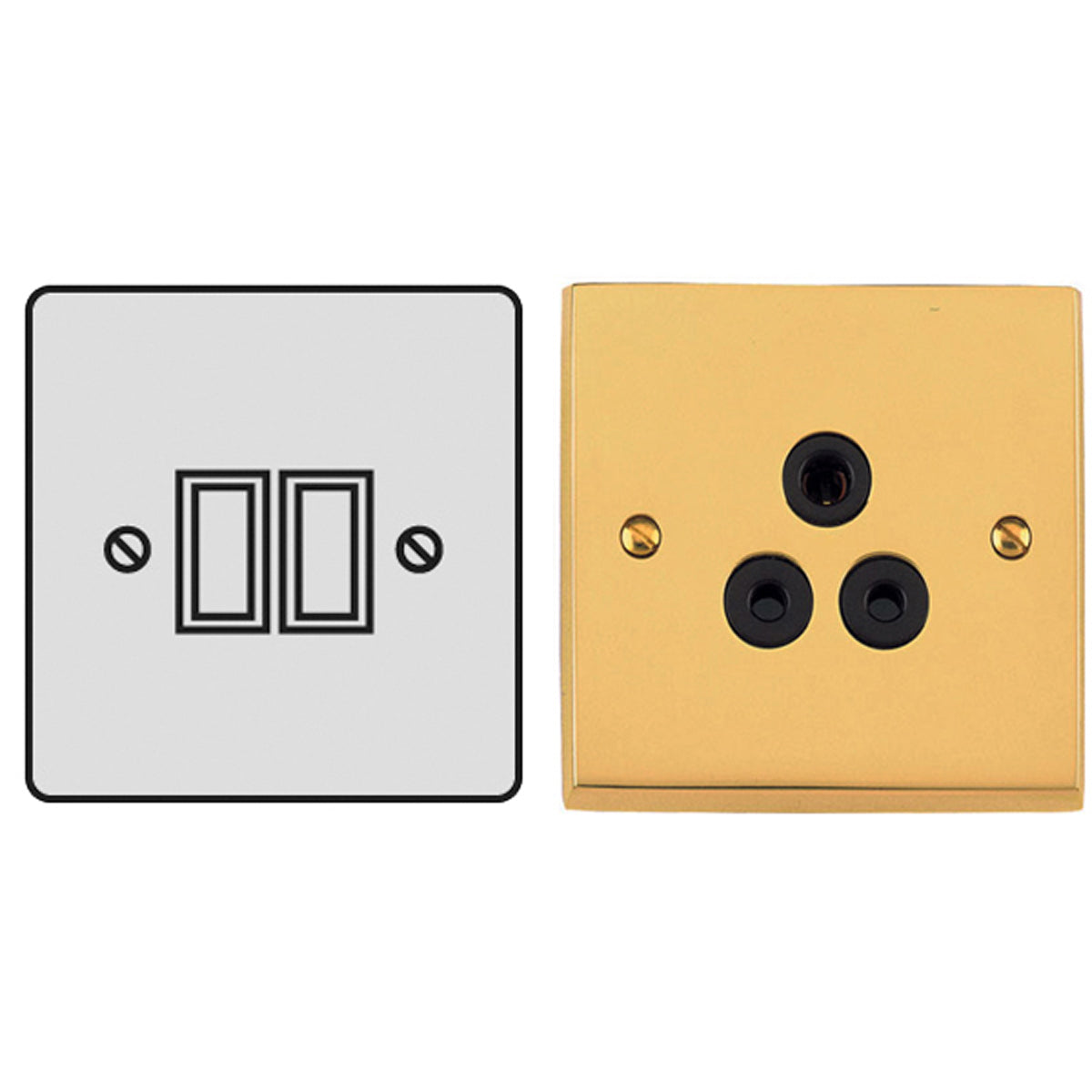 CON R/SWITCH 6A 2G2W VIC/BLK by M MARCUS LTD