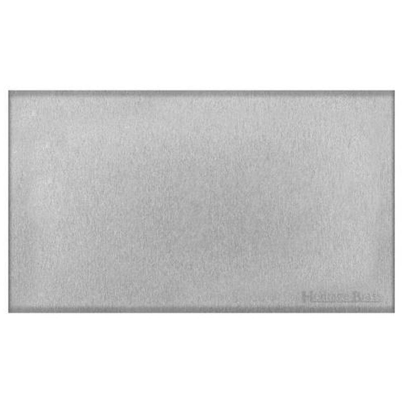 WINCHESTER 03 2G BLANK PLATE, 148x088mm SATIN CHROME by M MARCUS LTD