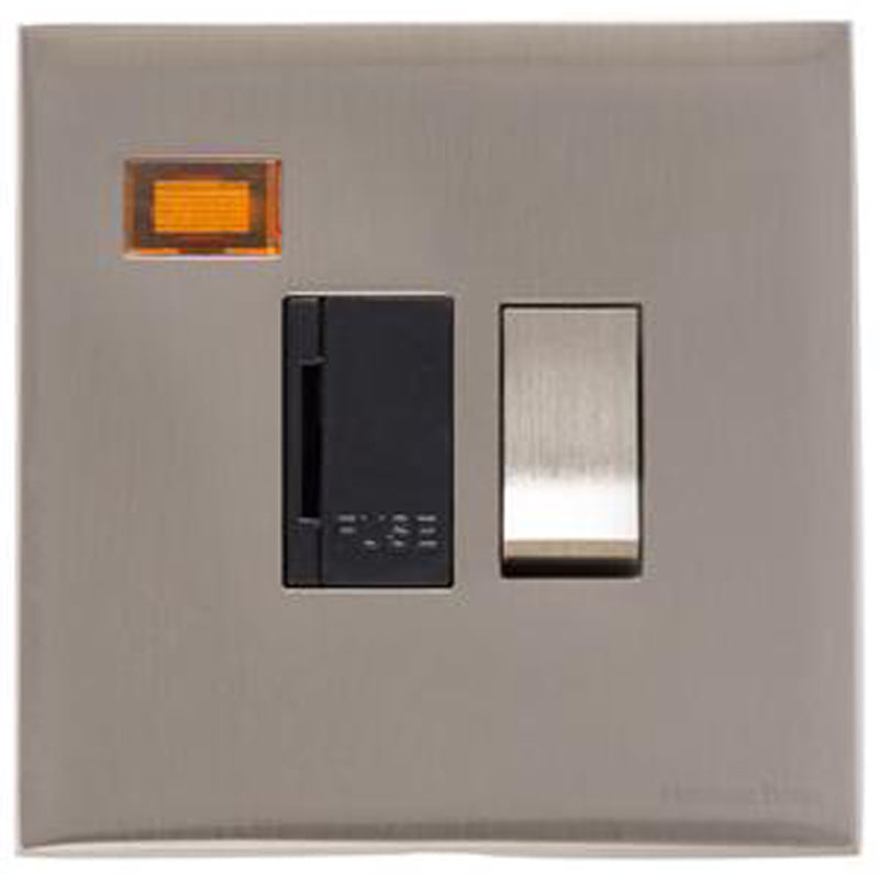 WINCHESTER 05 13A SWITCHED SPUR WITH NEON, 088x088mm SATIN NICKEL/BLACK by M MARCUS LTD